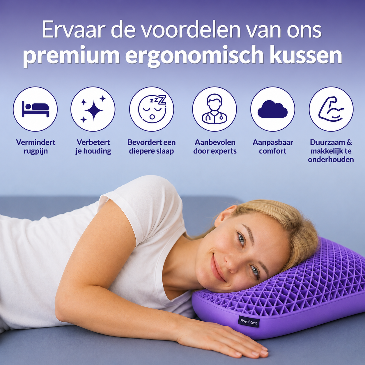 RoyalRest™ Premium Orthopedisch Kussen